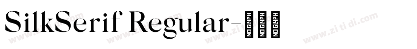 SilkSerif Regular字体转换